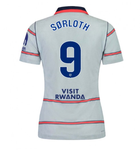 Atletico Madrid Alexander Sorloth #9 Alternativní Dres pro Dámské 2026-27 Krátký Rukáv Atletico Madrid Alexander Sorloth #9 Alternativní Dres pro Dámské 2026-27 Krátký Rukáv